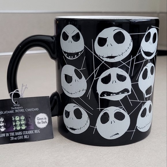 Disney Other - Disney Jack Skellington 20 oz Glow In The Dark Mug!